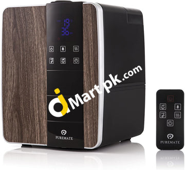 Puremate Digital Ultrasonic Cool & Warm Mist Humidifier 6L Water Tank Capacity With Negative Ions -